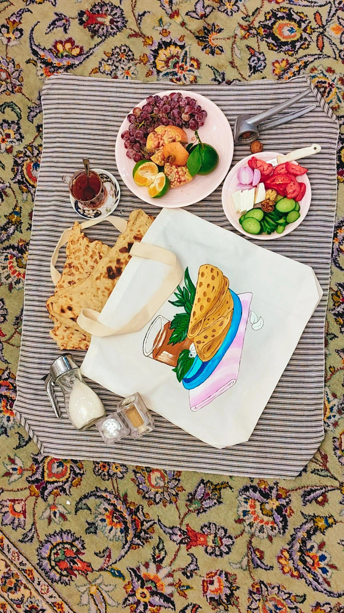 توتبگ نان ابعاد ۵۰-۵۰