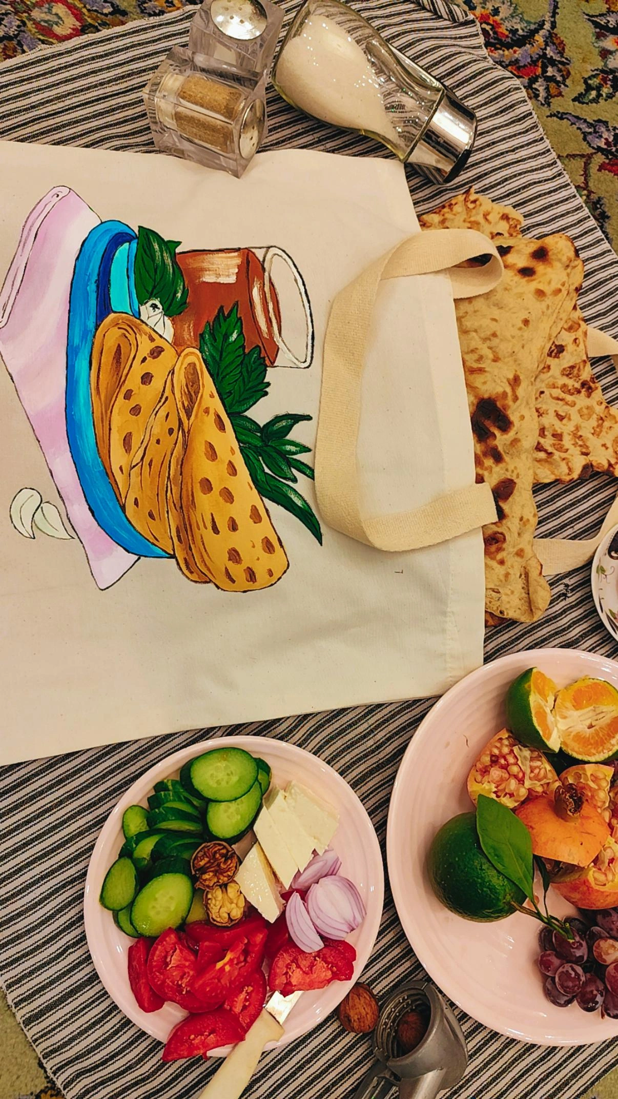 توتبگ نان ابعاد ۵۰-۵۰